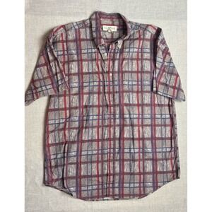 Natural Issue Vintage Men's Size XL Button Up 100% Cotton Shirt